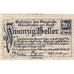 Austria, Steinakirchen, 20 Heller, Texte, 1922, 1922-03-31, SC, Mehl:FS 1017I
