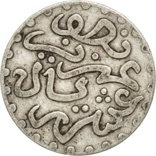 MOROCCO, 1/20 Rial, 1/2 Dirham, 1903, London, KM #18.1, EF(40-45), Silver, 1.19
