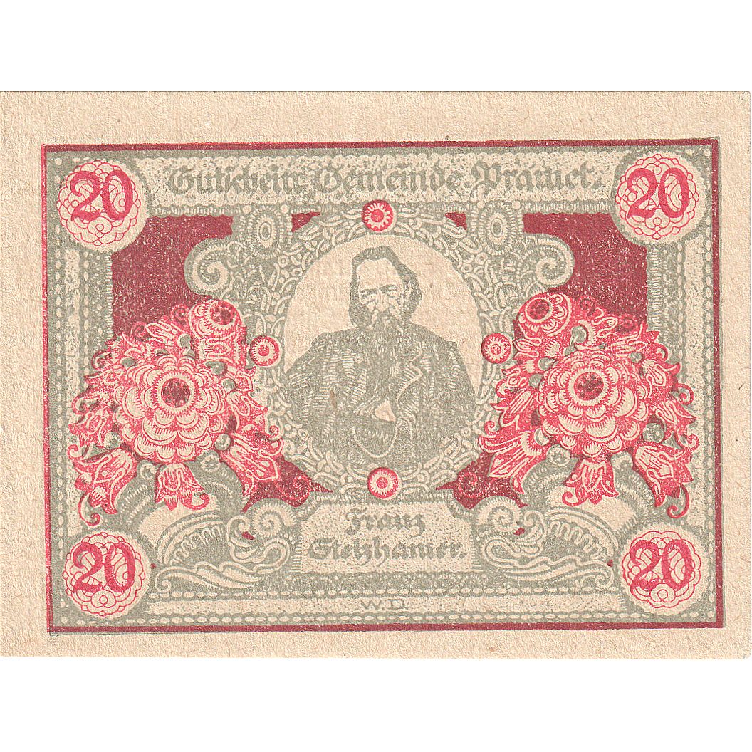 Autriche, Pramet, 20 Heller, portrait, 1920, 1920-11-30, SPL, Mehl:FS 781a