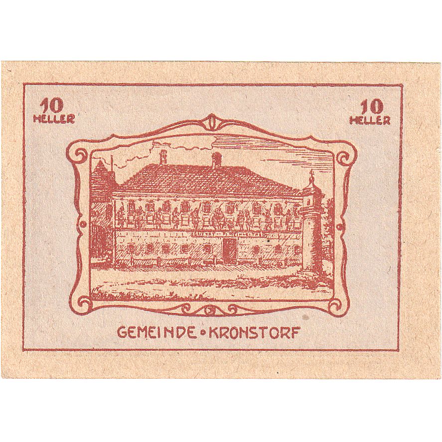 Austria, Kronstorf, 10 Heller, château, 1920, 1920-12-31, SC, Mehl:FS 486a