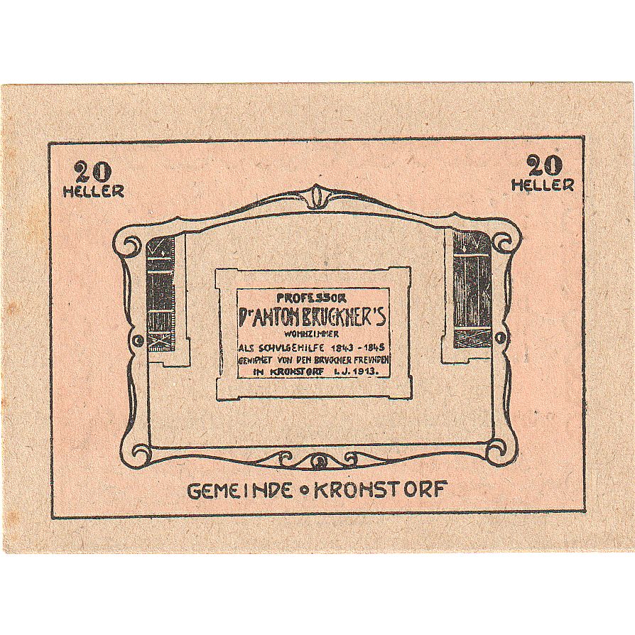 Austria, Kronstorf, 20 Heller, château, 1920, 1920-12-31, SC, Mehl:FS 486a