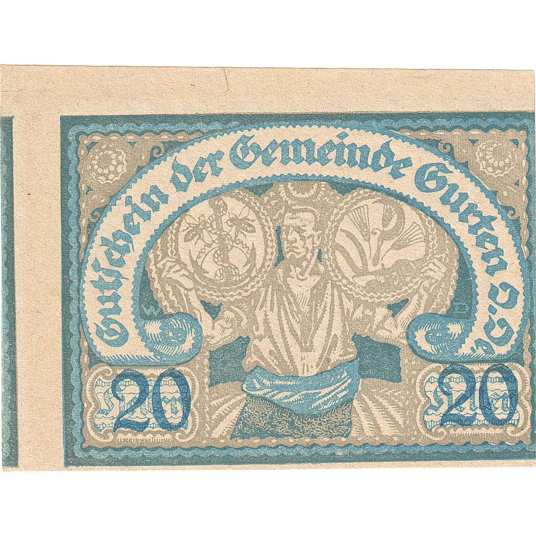 Austria, Gurten, 20 Heller, Blason, 1920, 1920-10-31, SC, Mehl:FS 312Ax