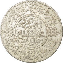 Maroc, Moulay Yussef I, 10 Dirhams 1336/1917, KM Y33