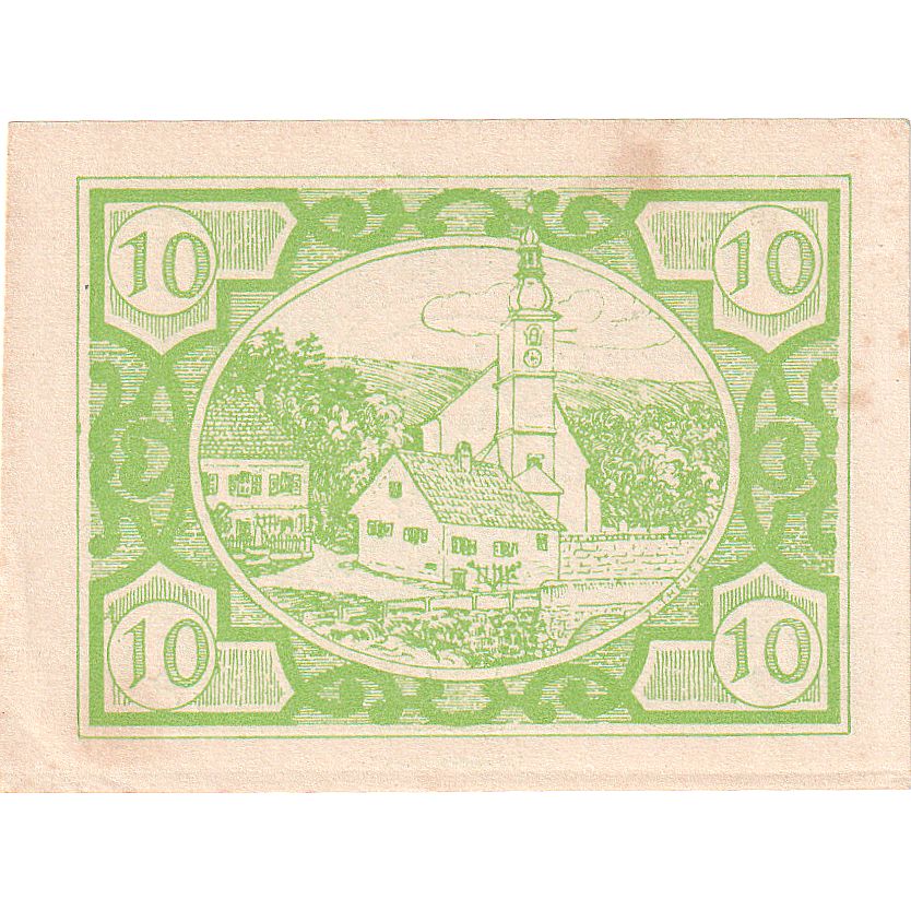 Austria, Fischlham, 10 Heller, Eglise, 1920, 1920-12-31, SC, Mehl:FS 203I