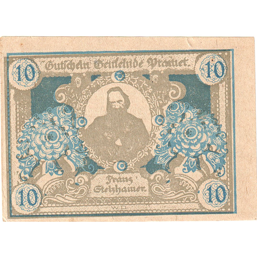 Autriche, Pramet, 10 Heller, Texte, 1920, 1920-11-30, SPL, Mehl:FS 781a