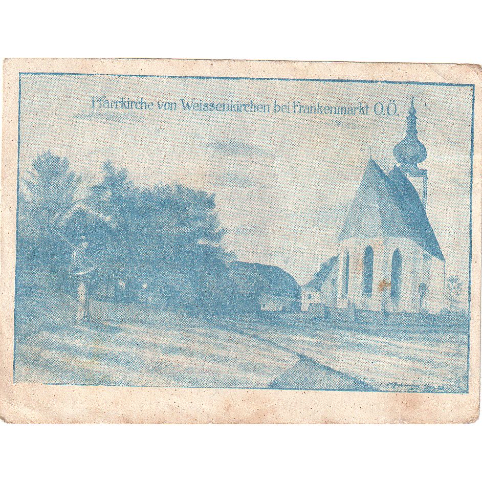 Austria, Weissenkirchen, 50 Heller, personnage 1920-12-31, BB Mehl:FS 1157I