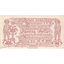 Austria, Weissenstein, 50 Heller, Texte 1920-10-30, UNC(60-62) Mehl:FS 1159a