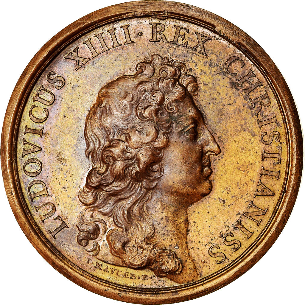 France, Medal, Louis XIV, Naissance du Dauphin, History, 1661, Mauger, Restrike
