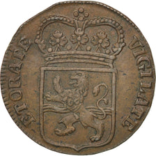 Coin, Netherlands, OVERYSSEL, Duit, 1766, AU(50-53), Copper, KM:102