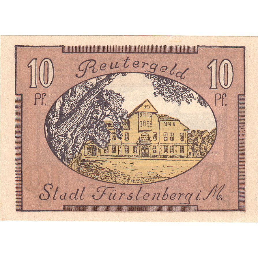 Österreich, Furstenberg in Meckl, 10 Pfennig, 1922-05-31, UNZ- Mehl:FS 402.15