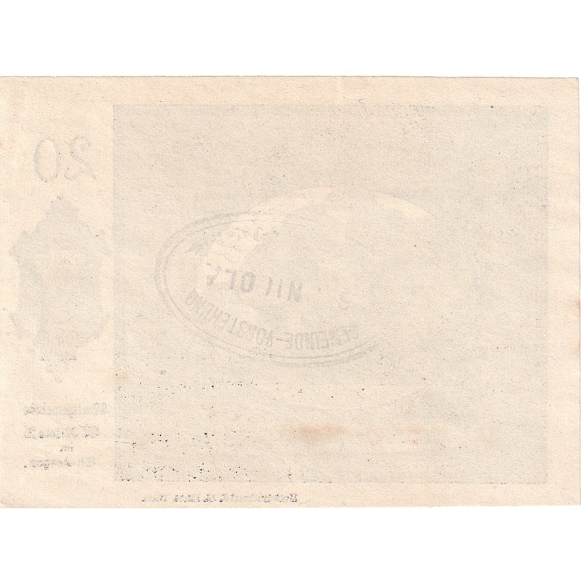 Autriche, St Nikola, 20 Heller, ruine, 1920, 1920-12-31, SPL, Mehl:FS 914Ia