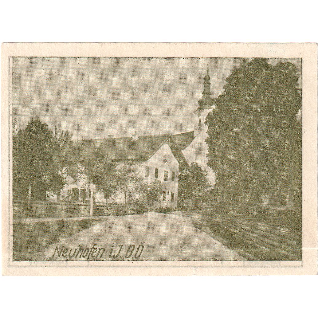 Austria, Neuhofen, 50 Heller, Eglise, 1920, 1920-12-31, UNC(63), Mehl:FS 652IIa