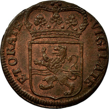 Coin, Netherlands, OVERYSSEL, Duit, 1766, AU(55-58), Copper, KM:102