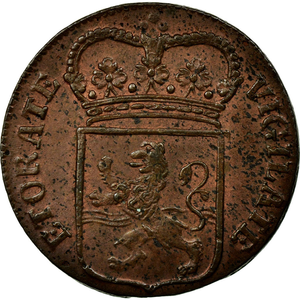 Coin, Netherlands, OVERYSSEL, Duit, 1766, AU(55-58), Copper, KM:102