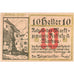 Austria, Koffatz in der Wachau, 10 Heller, Monument, 1920 UNC(63) Mehl:FS 848a