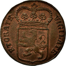 Coin, Netherlands, OVERYSSEL, Duit, 1766, AU(50-53), Copper, KM:102