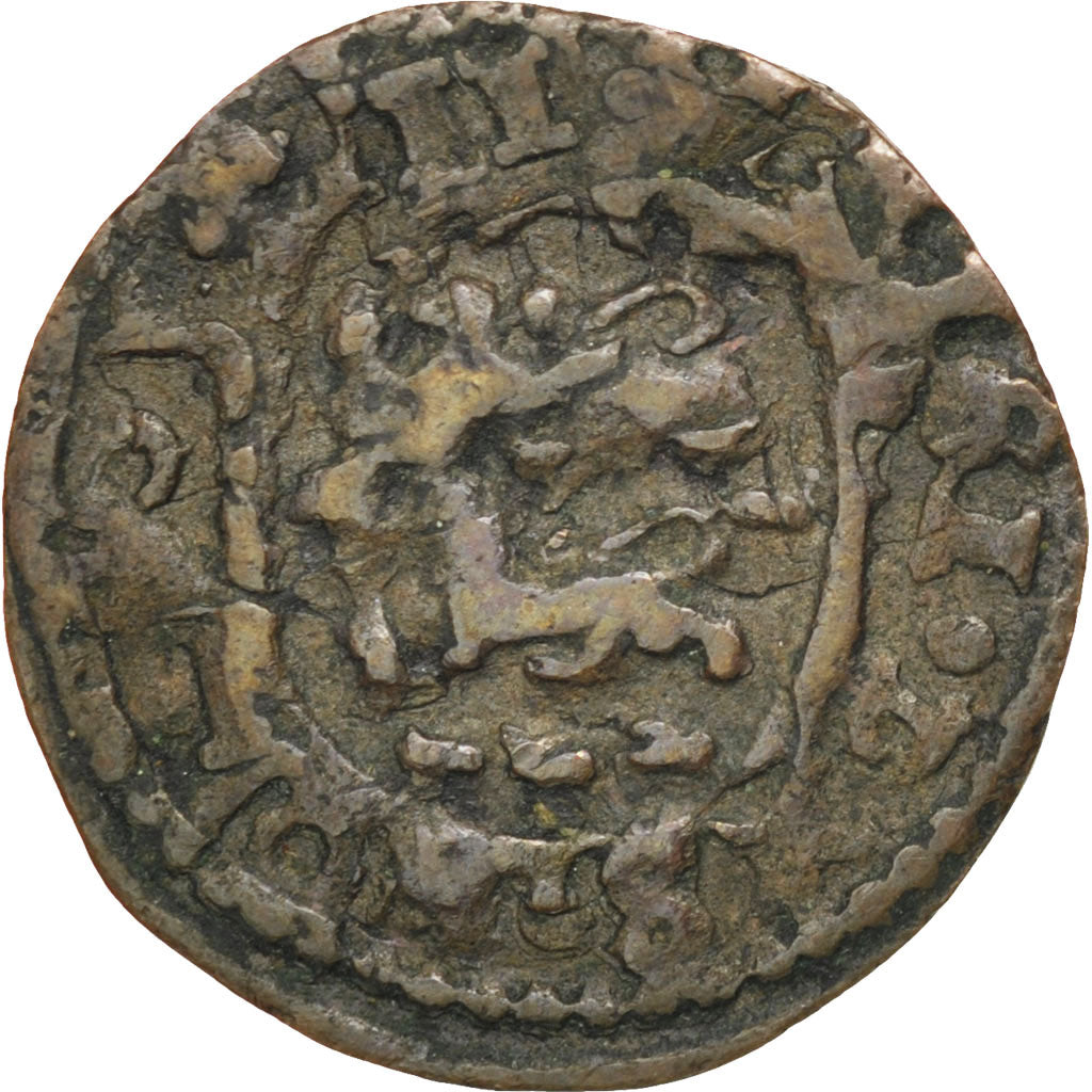 Paesi Bassi, FRIESLAND, Duit, 1629, MB, Rame, KM:46