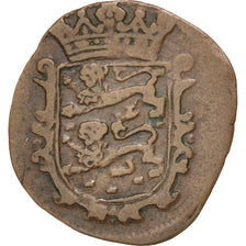 Paesi Bassi, FRIESLAND, Duit, 1681, MB, Rame, KM:61