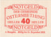 Autriche, Ostermiething, 40 Heller, Texte 1920-12-31, SPL, Mehl:FS 713IIIg