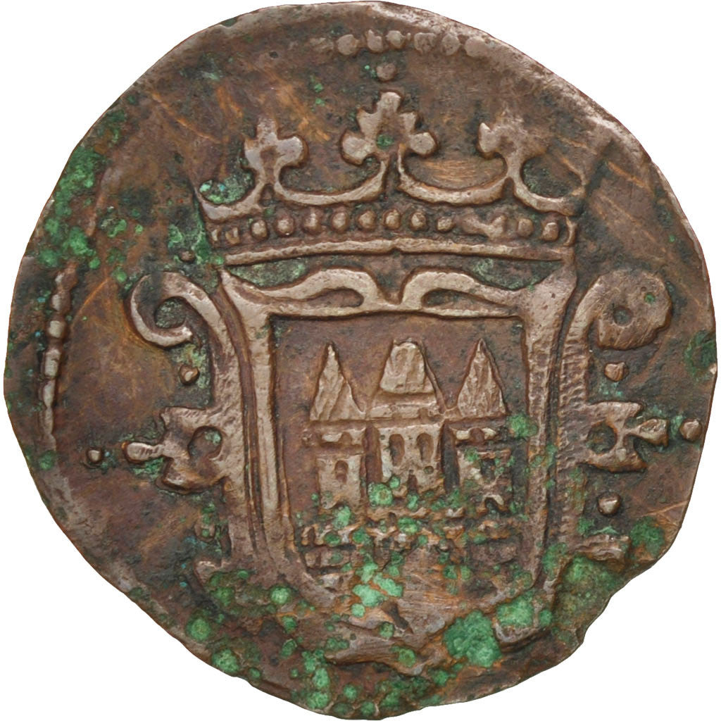 NETHERLANDS, Duit, 1659, KM #53, VF(30-35), Copper, 1.63