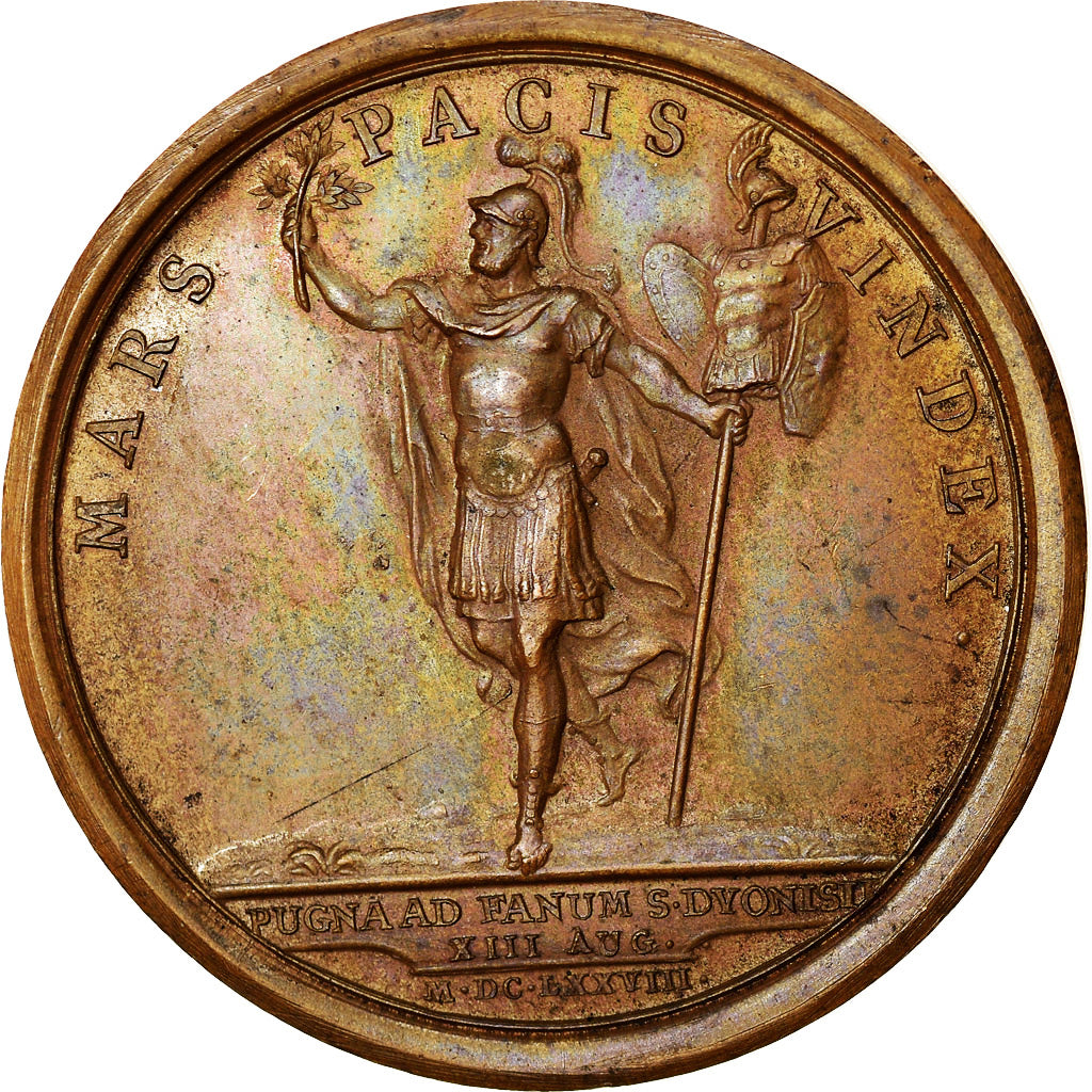 Francia, medaglia, Louis XIV, Combat de Saint-Denis, History, 1678, Mauger