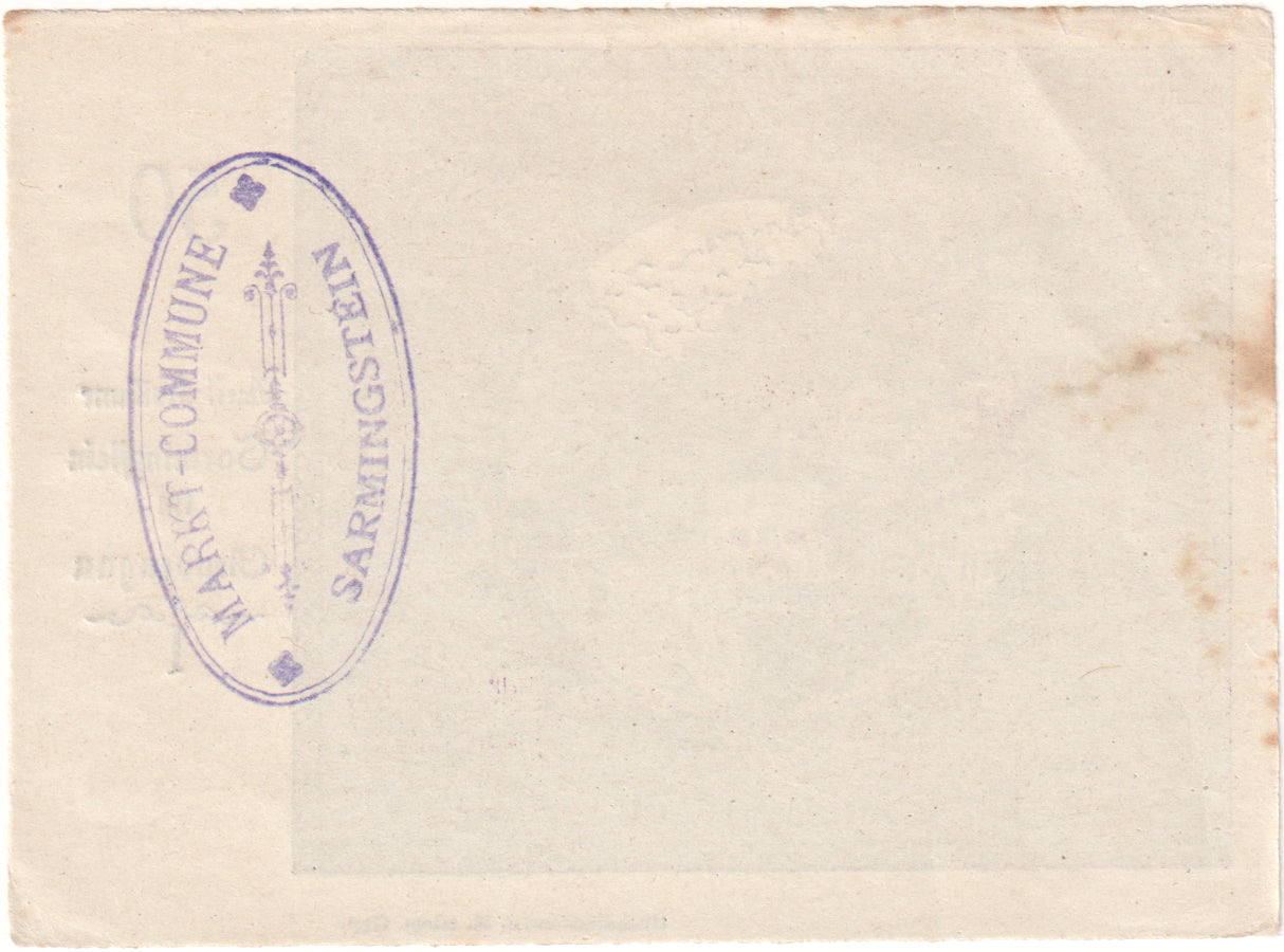 Autriche, Strudengau, 50 Heller, paysage, 1920, 1920-12-31, SUP, Mehl:FS 914Ia