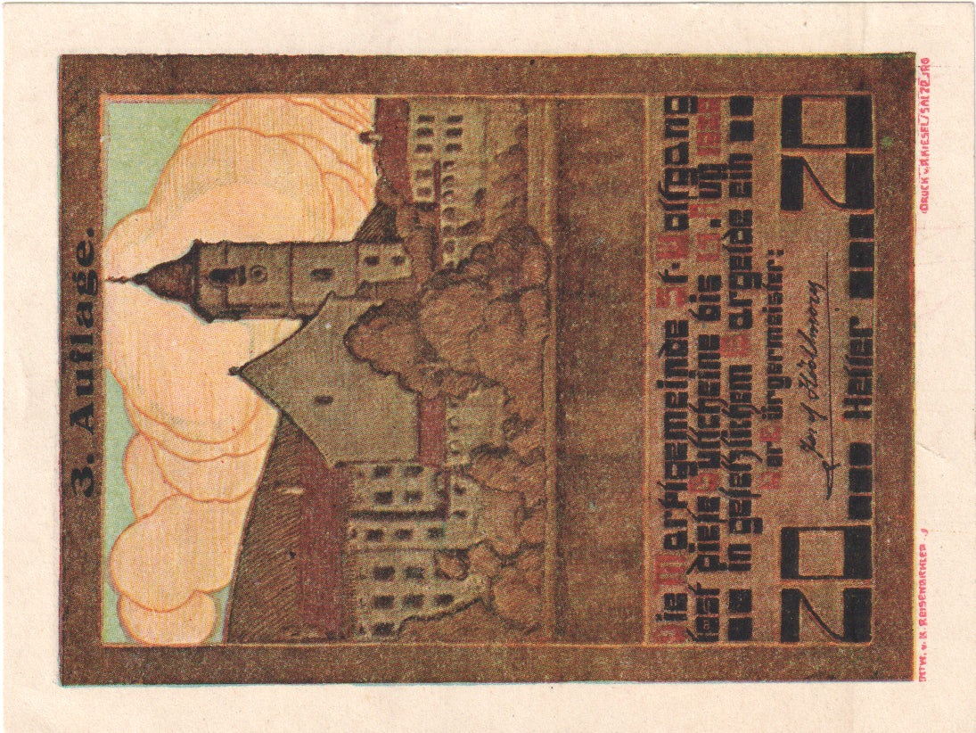 Autriche, St Wolfgang, 20 Heller, Eglise, 1920, 1920-08-15, SPL, Mehl:FS 947a