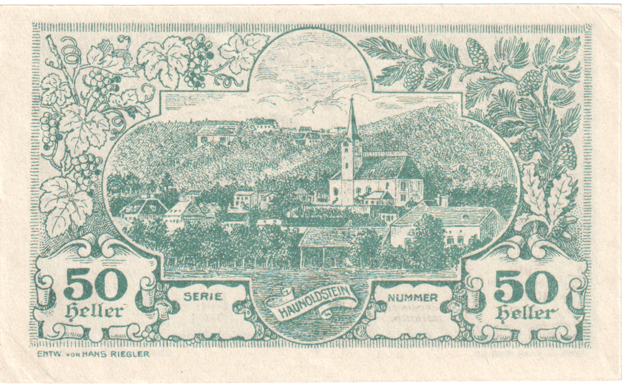 Oostenrijk, Haunoldstein, 50 Heller, paysage, 1920, 1920-09-30, SPL, Mehl:FS 356