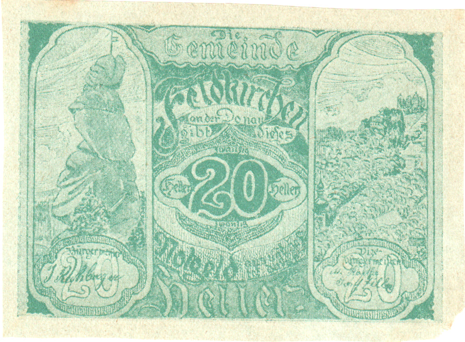 Austria, Feldkirchen, 20 Heller, château, 1920, AU(50-53), Mehl:FS 197a