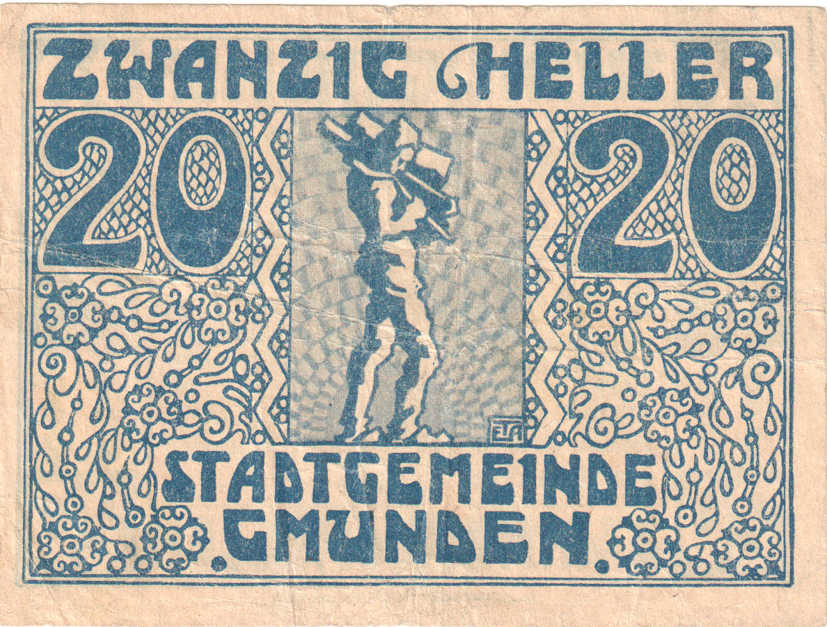 Oostenrijk, Gmunden, 20 Heller, Blason, 1920, 1920-03-31, TTB, Mehl:FS 240IIa