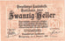 Österreich, Vorarlberger, 20 Heller, Blason 1919-10-01, UNZ-, Mehl:FS 1118I