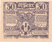 Oostenrijk, St Peter, 50 Heller, Blason, 1921, 1920-06-30, SPL, Mehl:FS 926