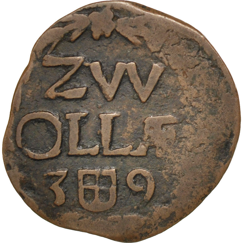 Netherlands, 1 Duit, 1639, VF(20-25), Copper, 1.59
