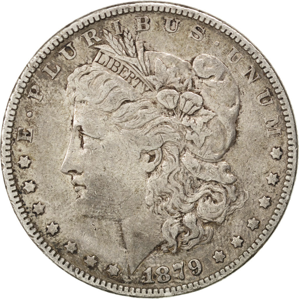 UNITED STATES, Morgan Dollar, Dollar, 1879, U.S. Mint, KM #110, EF(40-45),...