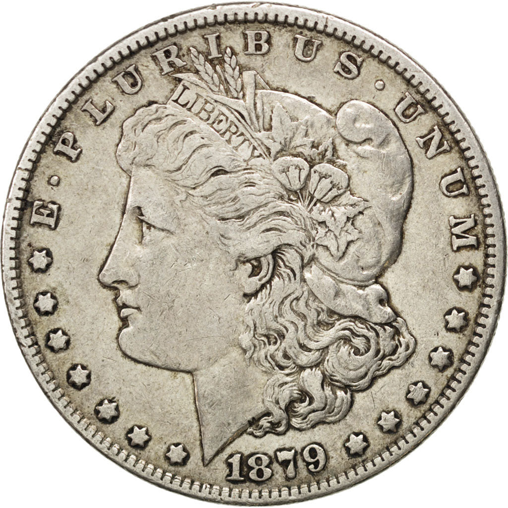 UNITED STATES, Morgan Dollar, Dollar, 1879, U.S. Mint, KM #110, EF(40-45),...
