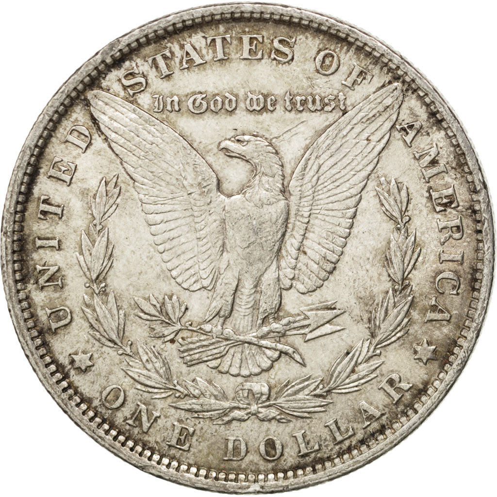 Stati Uniti, Morgan Dollar, Dollar, 1880, U.S. Mint, Philadelphia, BB+, Argen...