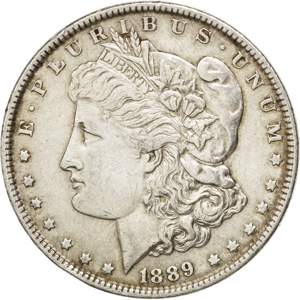UNITED STATES, Morgan Dollar, Dollar, 1889, U.S. Mint, KM #110, EF(40-45),...