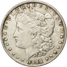 UNITED STATES, Morgan Dollar, Dollar, 1896, U.S. Mint, KM #110, EF(40-45),...