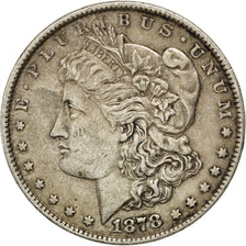 UNITED STATES, Morgan Dollar, Dollar, 1878, U.S. Mint, KM #110, EF(40-45),...