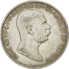 Austria, Franz Joseph I, 5 Corona, 1908, BB, Argento, KM:2809