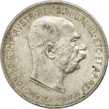 AUSTRIA, 2 Corona, 1912, KM #2821, AU(55-58), Silver, 27, 10.11