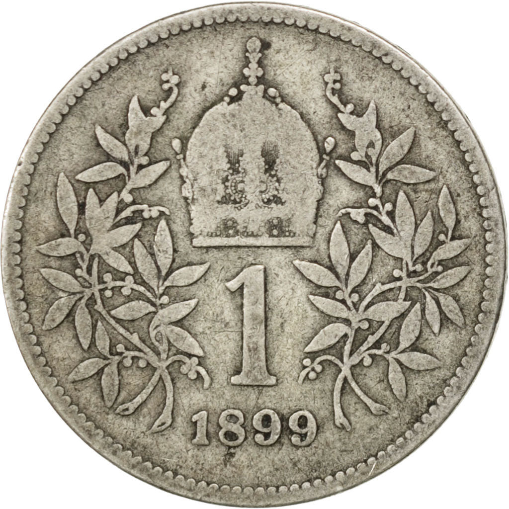 Austria, Franz Joseph I, Corona, 1899, MB, Argento, KM:2804