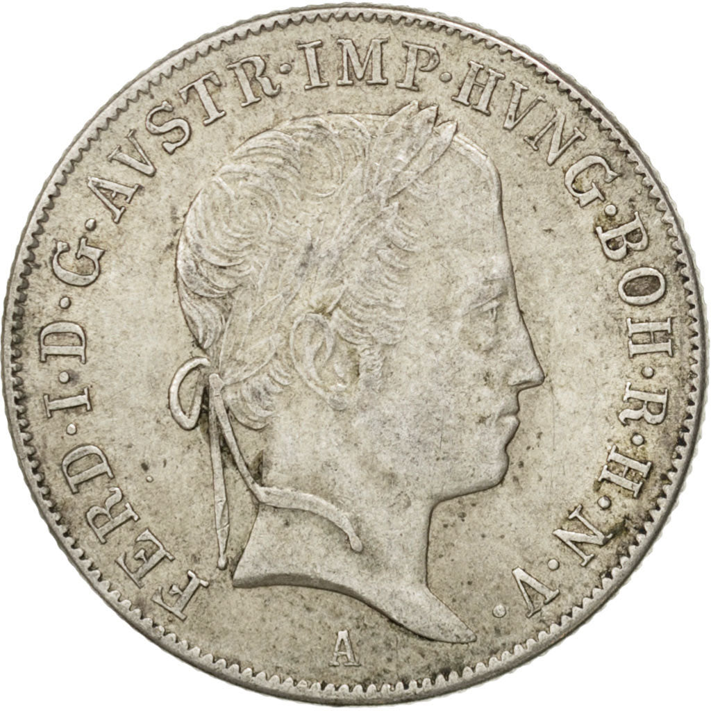 Austria, 20 Kreuzer, 1848, Vienne, KM #2208, AU(50-53), Silver, 6.66