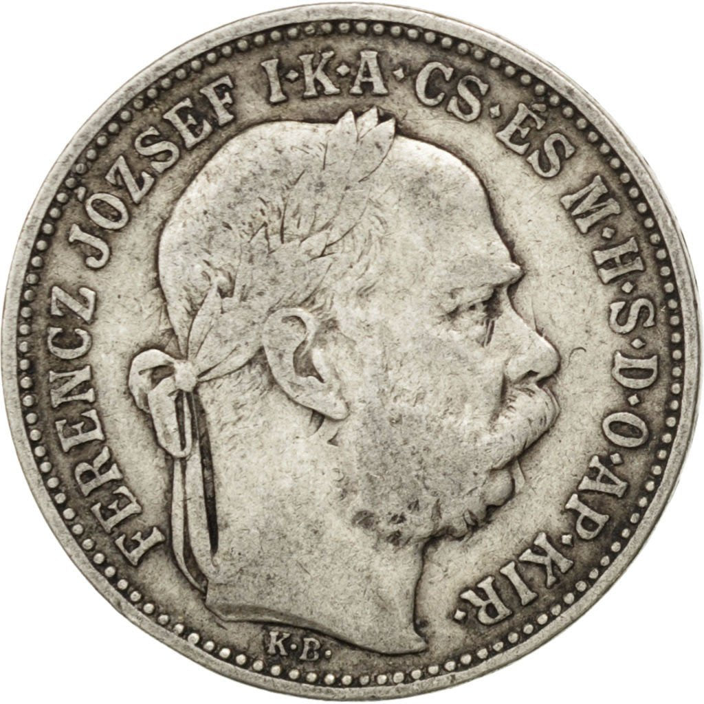 HUNGARY, Korona, 1893, Kormoczbanya, KM #484, VF(30-35), Silver, 4.94