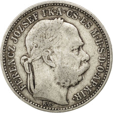 HUNGARY, Korona, 1893, Kormoczbanya, KM #484, VF(30-35), Silver, 4.94