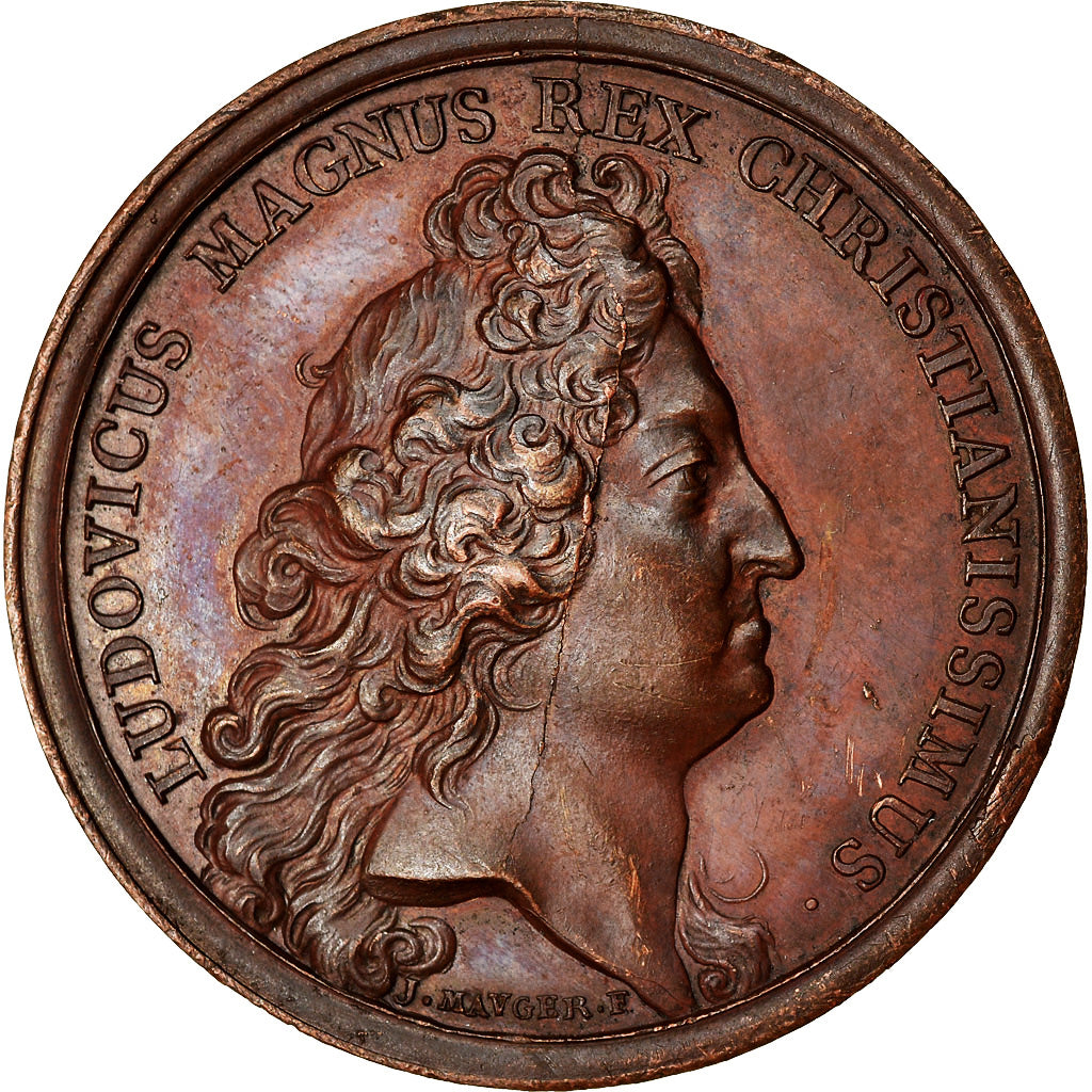 France, Medal, Louis XIV, Prise de Rosas, History, 1693, Mauger, Restrike