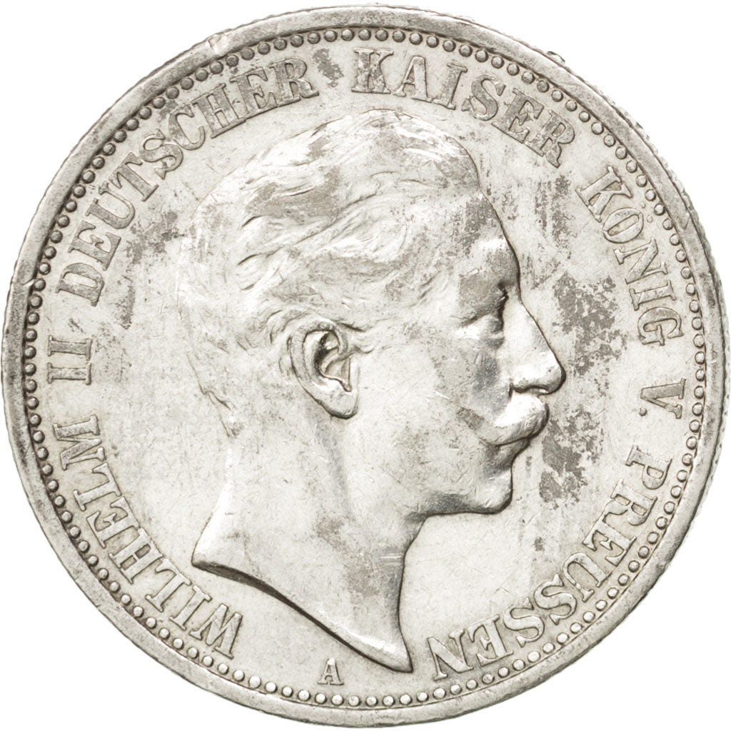 German States, 2 Mark, 1907, Berlin, KM #522, EF(40-45), Silver, 28, 11.05