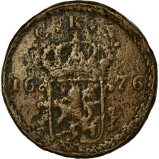 Moneta, Szwecja, Ore, S.M., 1676, Avesta, VF(20-25), Miedź, KM:264a