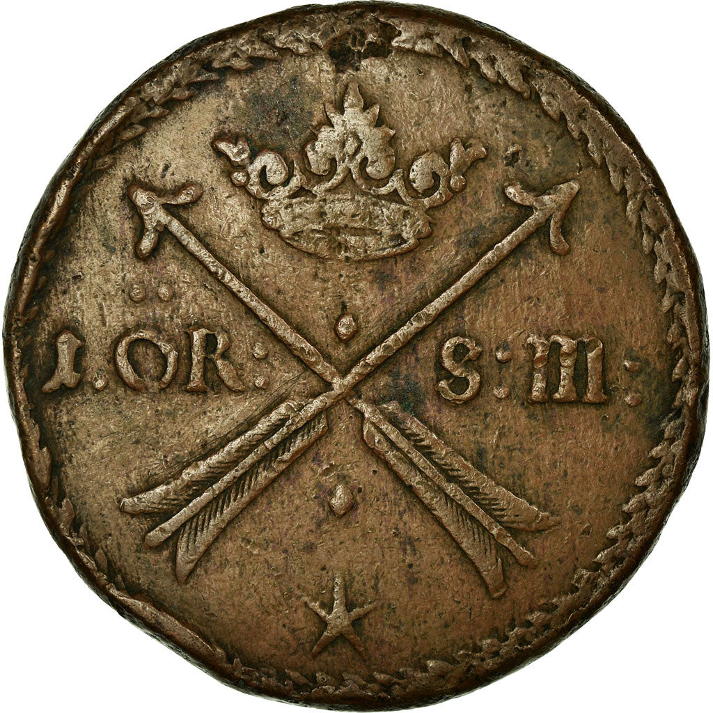 Coin, Sweden, Ore, S.M., 1676, Avesta, VF(20-25), Copper, KM:264a