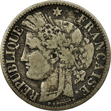 Moneta, Francja, Cérès, 2 Francs, 1881, Paris, VF(20-25), Srebro, KM:817.1